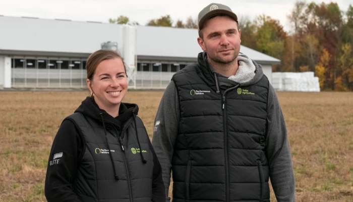 Élyse Groleau et son conjoint