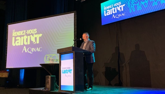 Hugues Ménard, président comité du RDV laitier AQINAC