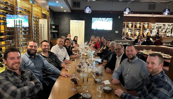 Souper de groupe à Niagara