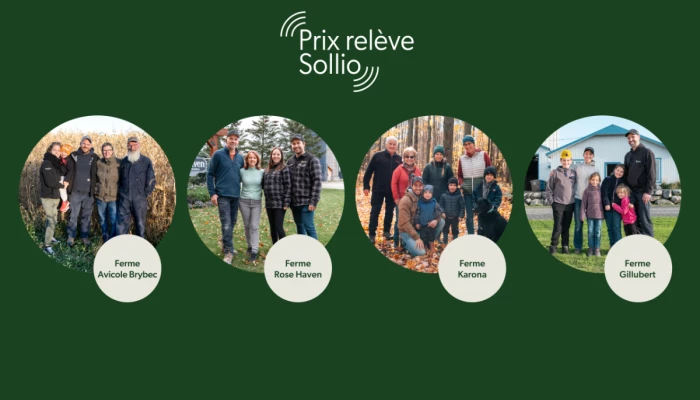 Sollio célèbre quatre familles finalistes pour leur relève agricole réussie en établissement ou en transfert