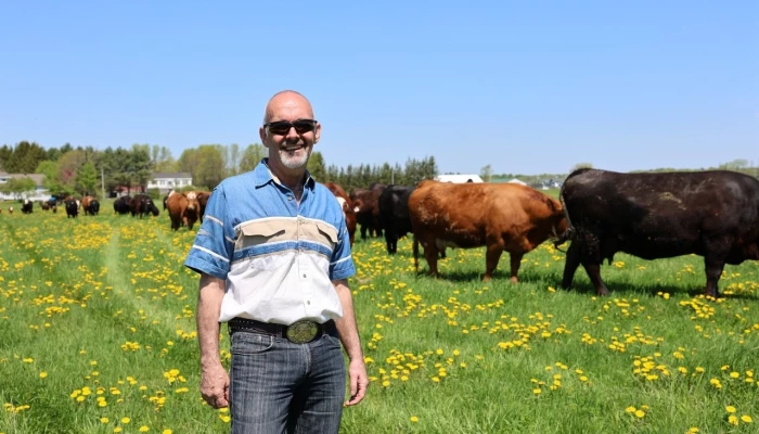 Jean Lambert, le propriétaire de la Ferme Bovicole
