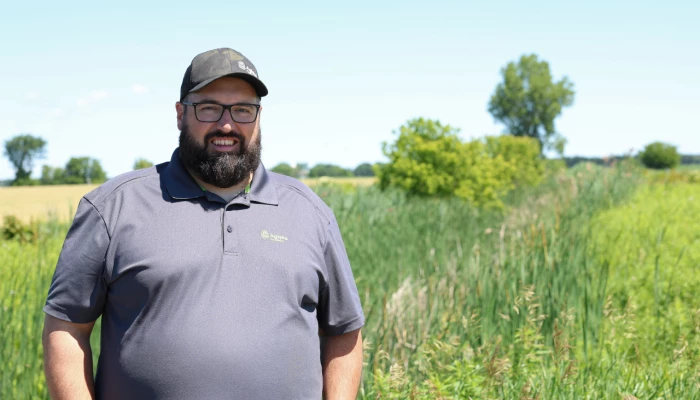 Renaud Péloquin, copropriétaire de la Ferme Ste-Victoire et administrateur chez Agiska Coopératif