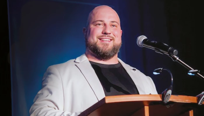 Samuel Manseau-Chagnon à la Chambre de commerce de la région d'Acton