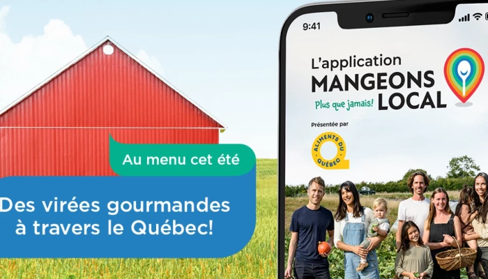 Visuel de la campagne mangeons local