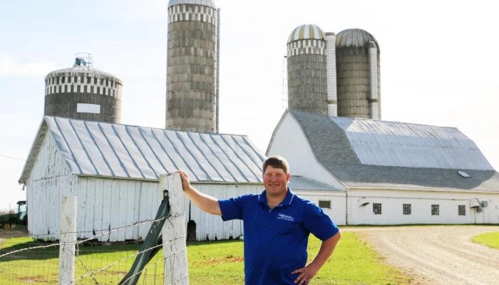 Darin Von Ruden, producteur de lait biologique et président de la Wisconsin Farm Union.