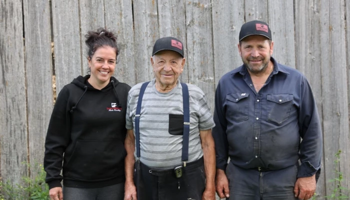 Mélissa Landry, Jérémie Lévesque et Gabriel Lévesque