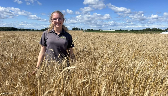 Kelly Drapeau, stagiaire chez Covris Coopérative
