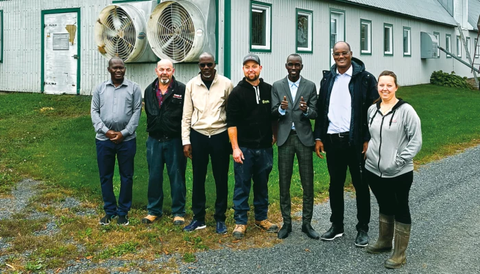 La délégation sénégalaise avec Agiska