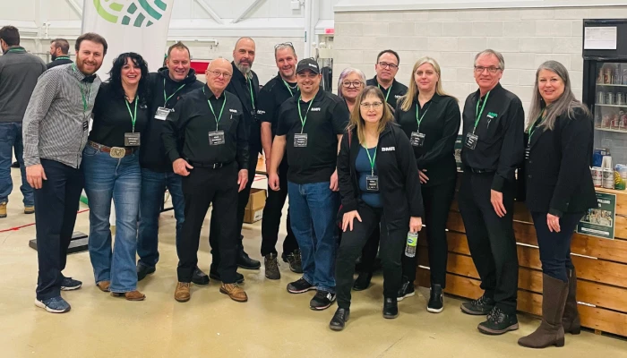 L'équipe d'Agiska Coopérative au Méchoui des constructeurs