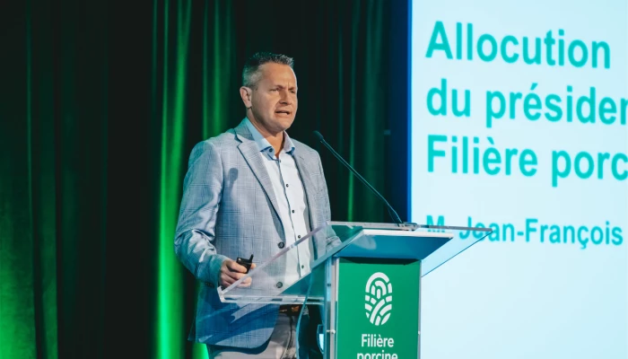 Jean-François Roy, président de la Filière porcine coopérative