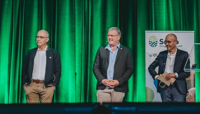 Les trois représentants de PORC ARMOR Évolution