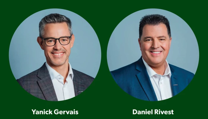 Deux pastilles montrant Yanick Gervais et Daniel Rivest