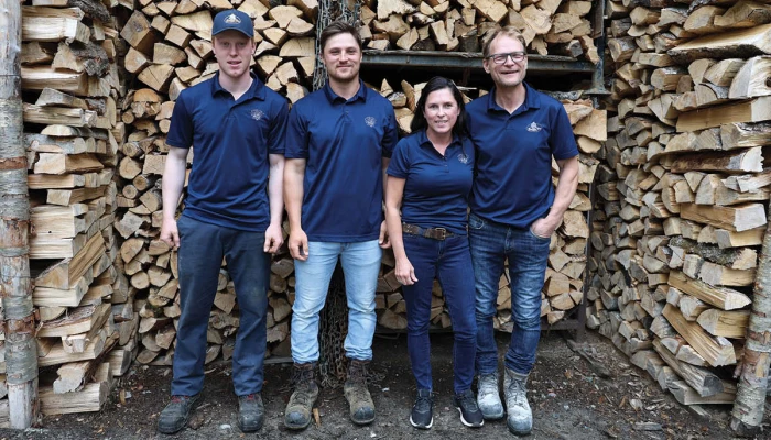 Sylvaine et Jacques et leurs deux fils, Olivier et William