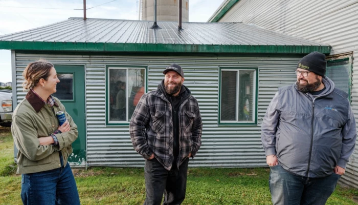 Maude, Michaël et Renaud, de la Ferme Ste-Victoire