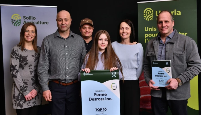 Ferme Desross, 1re au concours Performance laitière d'Unoria Coopérative