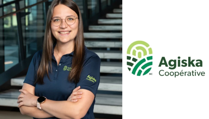 Alyson Daigneault, agronome de formation et experte-conseil chez Agiska Coopérative