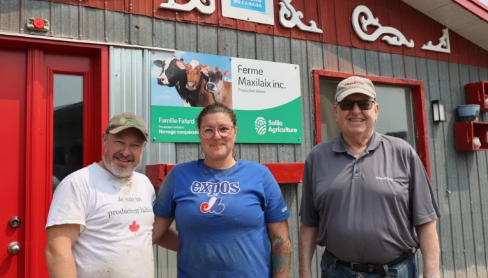 Alexandre Fafard, Julie Massicotte et Michel, père d’Alexandre