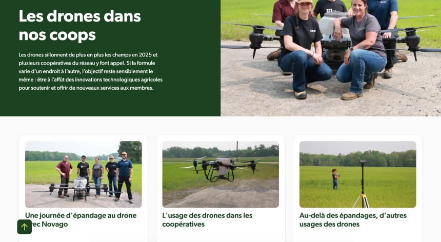 Site web Cooperateur - Grand dossier