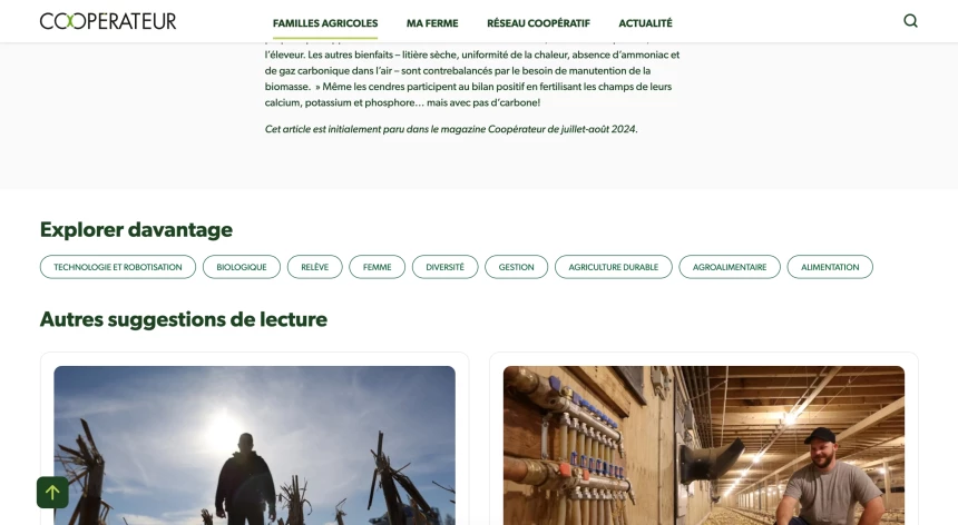 Site web Cooperateur - Tags