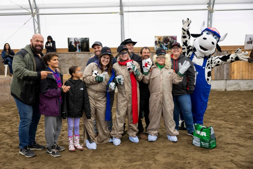 Des participants et animateurs des olympiades