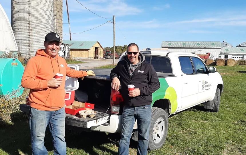 Visite de producteurs d'Uniag