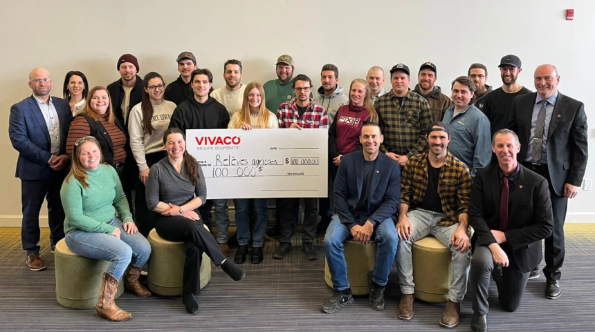 Les jeunes de la relève lors de l'assemblée générale de 2025