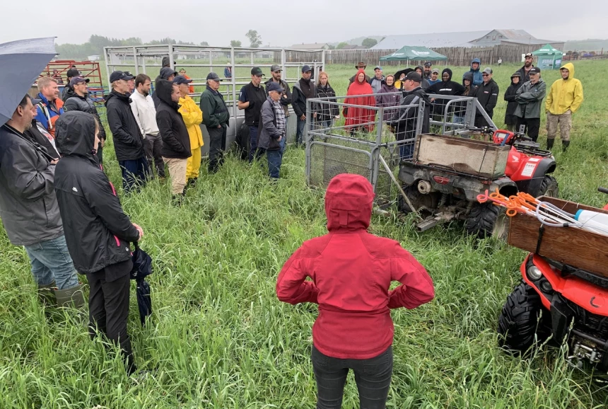 Image des participants à l'événement journée atelier pâturage.