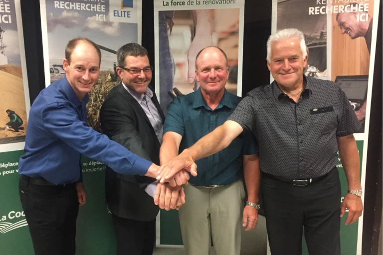 Les présidents d'Agrivert, d'Agrodor, de Profid'Or et d'Univert