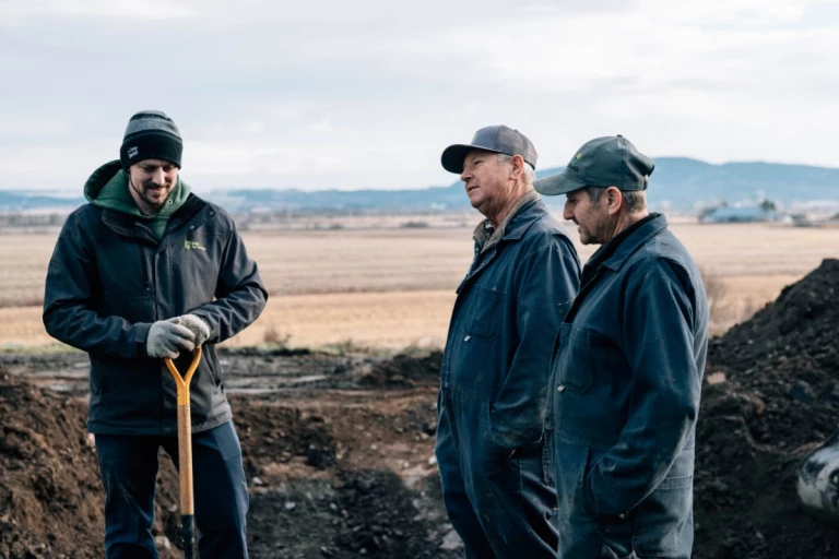 Patrick, Bernard et Mario de la Ferme M.B. Pelletier