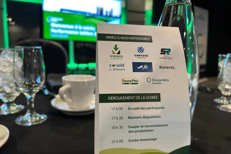 Déroulement de la soirée Performance laitière d'Unoria Coopérative