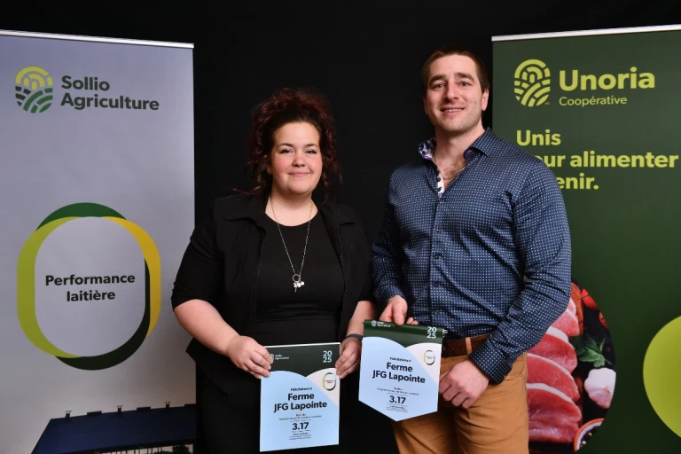 Ferme JFG Lapointe au concours Performance laitière d'Unoria