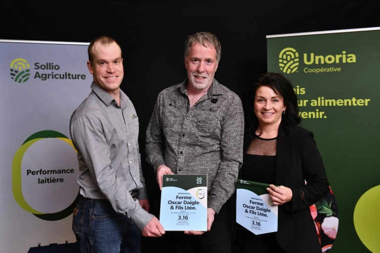 Ferme Oscar Daigle au concours Performance laitière d'Unoria