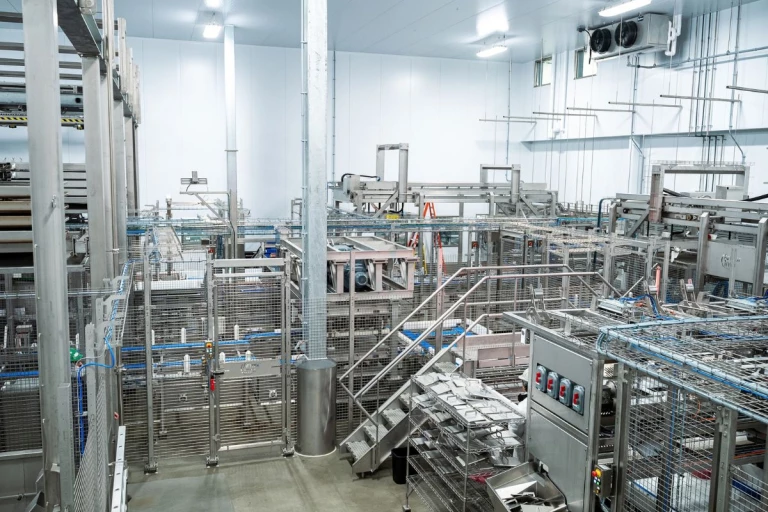 Salle de cuisson de l'usine d'Olymel à Trois-Rivières