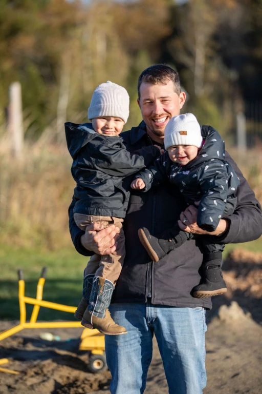 Samuel Lanctôt et ses enfants