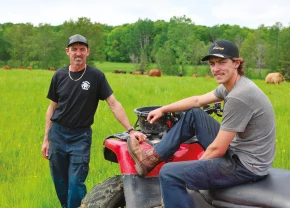 Claude et Anthony de la Ferme Claude Thouin