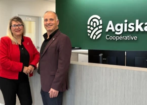 Nathalie Frenette, cheffe de la direction, et Ghislain Pion, président d’Agiska Coopérative